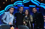 Govinda, Sushant Singh Rajput, Geeta Kapur, Terence Lewis on the sets of Zee TV DID Super Moms to promote his upcoming movie on 31st March 2015